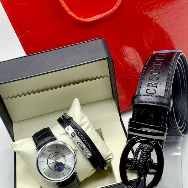 Quality Emporio Armani Watch set With Designer Belt